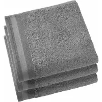 De Witte Lietaer Handtuch Contessa Steel Grey (50 x 100 cm)(3er Set)