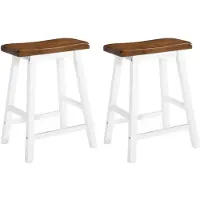 vidaXL Barhocker 2 Stk. Massivholz