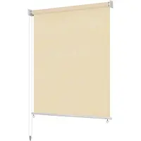 vidaXL Außenrollo 145 (B) x 230 (H) cm Cremeweiß