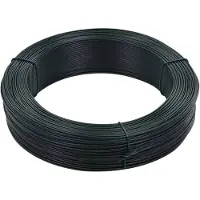 vidaXL Zaun-Bindedraht 250 m 2,3/3,8 mm Stahl Schwarzgrün