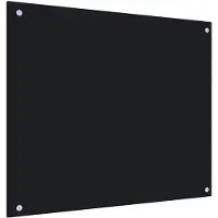 vidaXL Küchenrückwand Schwarz 70x60 cm Hartglas