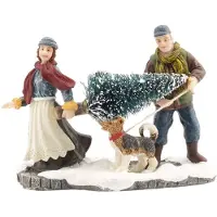 Luville Weihnachtsfigur, die einen Baum trägt (mix)
