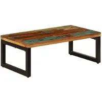 vidaXL Couchtisch 100x50x35 cm Altholz und Stahl