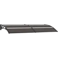 vidaXL Vordach Schwarz 240x75 cm PC