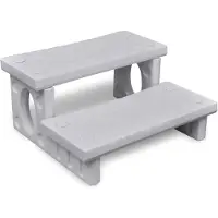 vidaXL Whirlpooltreppe Weiß