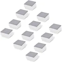 vidaXL LED Bodeneinbaustrahler Außen 12 Stk. 100x100x68 mm