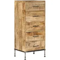 vidaXL Kommode 45x35x106 cm Massivholz Mango