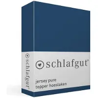 Schlafgut Spannbettlaken "PURE TOPPER in Gr. 90x200, 140x200 oder 180x200 cm, Laken für Topper", aus 100% Bio-Baumwolle, für Matratzen bis 10 cm Höhe, Bettlaken