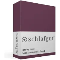 Schlafgut Spannbettlaken "PURE BOXSPRING in Gr. 90x200, 140x200 oder 180x200, für Boxspringbett", aus Bio-Baumwolle, für Matratzen bis 40 cm Höhe, Bettlaken