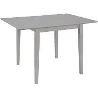 vidaXL Ausziehbarer Esstisch Grau (80-120)x80x74 cm MDF