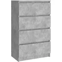 vidaXL Sideboard Betongrau 60x35x98,5 cm Holzwerkstoff