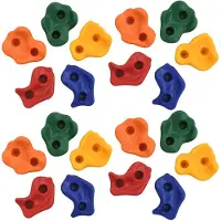 vidaXL Klettersteine 20 Stk. Mehrfarbig PE