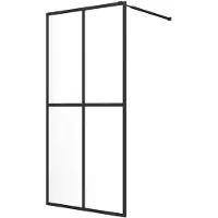 vidaXL Duschwand für Walk-in Dusche Klares Sicherheitsglas 80x195 cm