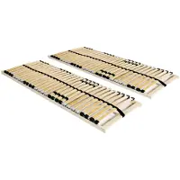 vidaXL Lattenroste 2 Stk. mit 28 Latten 7 Zonen 70x200 cm