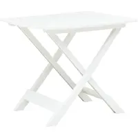 vidaXL Gartentisch Klappbar Weiß 79 x 72 x 70 cm Kunststoff