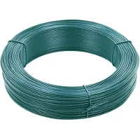 vidaXL Zaun-Bindedraht 250 m 0,9/1,4 mm Stahl Schwarzgrün