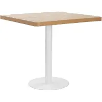 vidaXL Bistrotisch Hellbraun 80x80 cm MDF