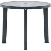 vidaXL Gartentisch Grün 89 cm Kunststoff
