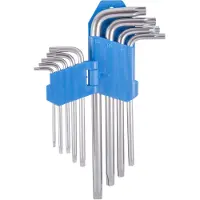 Ventura schraubendreher Set 9 teilig blau/silber