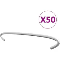 vidaXL Gabionen-Distanzhalter 50 Stk. Verzinkter Stahl 20 cm