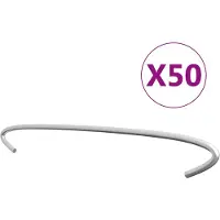 vidaXL Gabionen-Distanzhalter 50 Stk. Verzinkter Stahl 50 cm