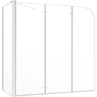 vidaXL Duschabtrennung 120x69x130 cm Hartglas Transparent