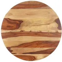 vidaXL Tischplatte Massivholz Palisander Rund 15-16 mm 40 cm