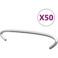 vidaXL Gabionen-Distanzhalter 50 Stk. Verzinkter Stahl 10 cm