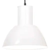 vidaXL Hängelampe 25 W Weiß Rund 28,5 cm E27