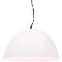 vidaXL Hängelampe Vintage Industriestil 25 W Weiß Rund 41 cm E27