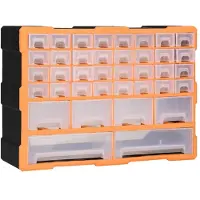 vidaXL Multi-Schubladen-Organizer mit 38 Schubladen 52x16x37,5 cm