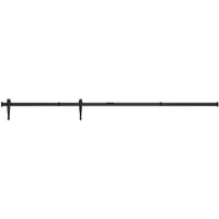 vidaXL Mini Schiebetürbeschlag Set für Schranktüren Kohlenstoffstahl 183 cm