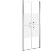 vidaXL Duschtür Halbmatt ESG 96x190 cm