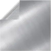 vidaXL Poolabdeckung Silbern 975x488 cm PE
