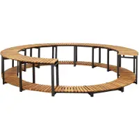 vidaXL Whirlpool-Verkleidung 273x53 cm Akazie Massivholz
