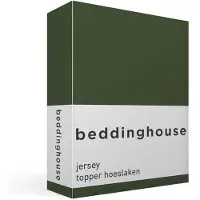 Beddinghouse Topper Hoeslaken Donker Groen (Jersey)-160 x 200/220 cm