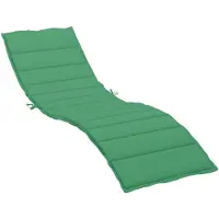 vidaXL Sonnenliegen-Auflage Grün 200x50x3 cm Oxford-Gewebe