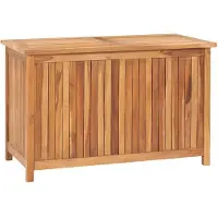 vidaXL Gartenbox 90x50x58 cm Massivholz Teak