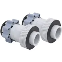 vidaXL Adapter für Poolschlauch Typ B 2 Stk.