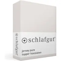 Schlafgut Spannbettlaken "PURE TOPPER in Gr. 90x200, 140x200 oder 180x200 cm, Laken für Topper", aus 100% Bio-Baumwolle, für Matratzen bis 10 cm Höhe, Bettlaken