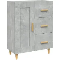 vidaXL Sideboard Betongrau 69,5x34x90 cm Holzwerkstoff