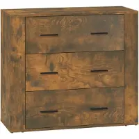 vidaXL Sideboard Räuchereiche 80x33x70 cm Holzwerkstoff