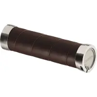 Brooks Slender Leather Lenkergriffe braun 130/100mm 2022 Griffe