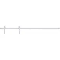 vidaXL Schiebetürbeschlag 183 cm Stahl Weiß