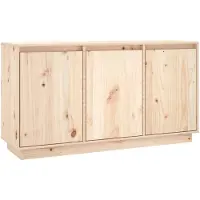 vidaXL Sideboard 111x34x60 cm Massivholz Kiefer