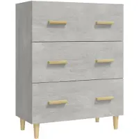 vidaXL Sideboard Betongrau 70x34x90 cm Holzwerkstoff