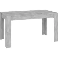 vidaXL Esstisch Betongrau 140x74,5x76 cm Holzwerkstoff