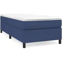 vidaXL Boxspringbettgestell Blau 80x200 cm Stoff