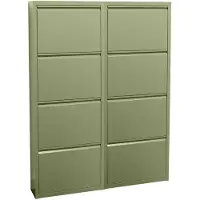 Hioshop ebuy24 Schuhschrank Pisa 5 Grün 100 x 16 cm | Gr.: onesize