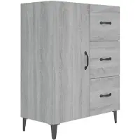 vidaXL Sideboard Grau Sonoma 69,5x34x90 cm Holzwerkstoff